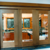 2000 B.Raitt cherry sliding doors